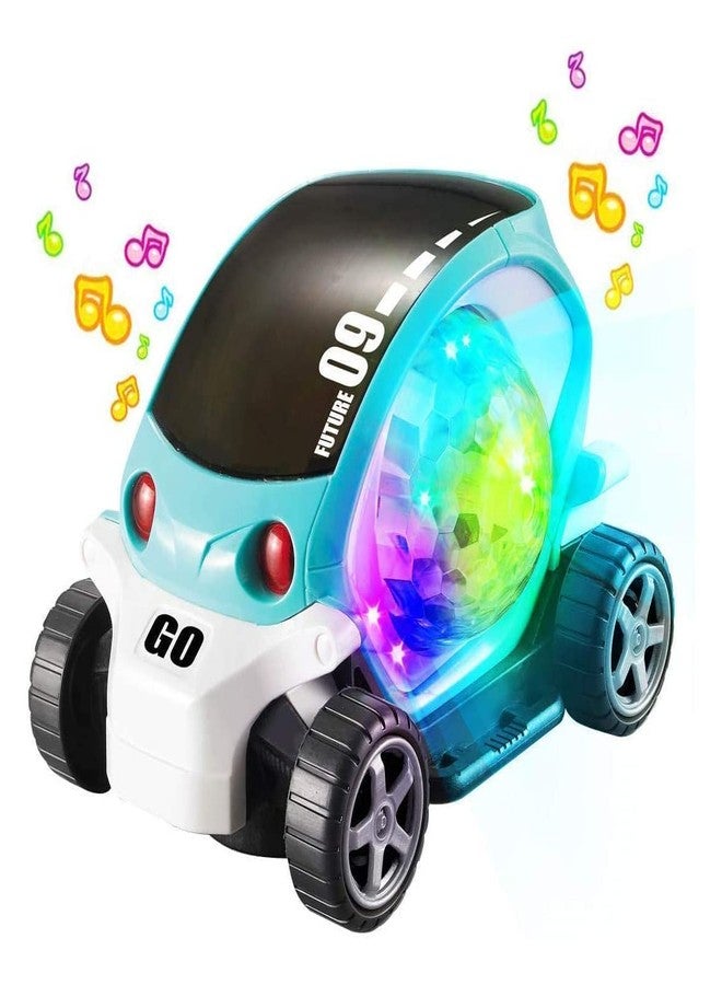 Manos 09 Future car with Musical & Flashing Light Stunt car Toy for Kids | Stunt Car 360 Degree Rotating Toy for Kids Bump and Go Action for Kids (Multicolour-Pack of 1) - Image 3